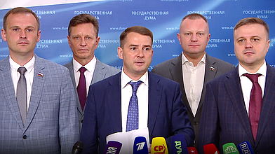 Пресс-подход представителей фракции ЛДПР