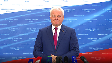 Пресс-подход Первого заместителя Председателя Комитета по аграрным вопросам Владимира Плотникова (фракция «Единая Россия»)