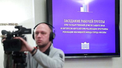 Заседание рабочей группы по защите прав и интересов жителей при реализации программы реновации жилищного фонда города Москвы