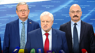 Пресс-подход представителей фракции «Справедливая Россия – За правду»