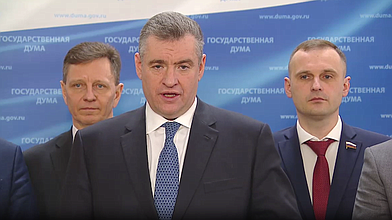 Пресс-подход представителей фракции ЛДПР