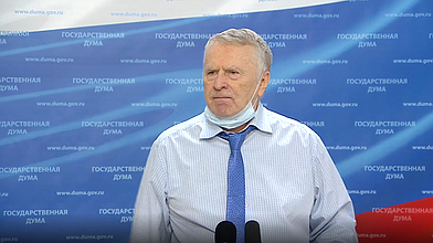 Пресс-подход руководителя фракции ЛДПР Владимира Жириновского