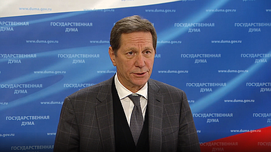 Пресс-подход Первого заместителя Председателя Государственной Думы Александра Жукова (фракция «Единая Россия»)