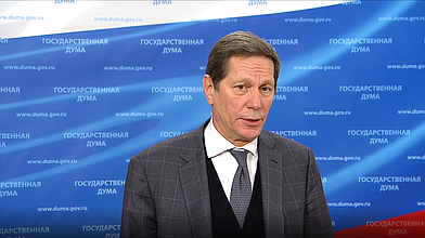 Пресс-подход Первого заместителя Председателя Государственной Думы Александра Жукова