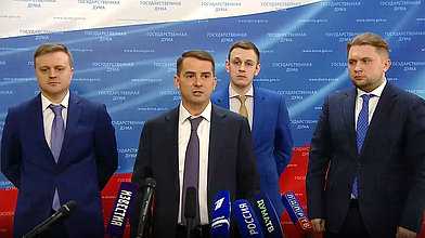 Пресс-подход фракции ЛДПР по итогам встречи с Председателем Правительства РФ Михаилом Мишустиным