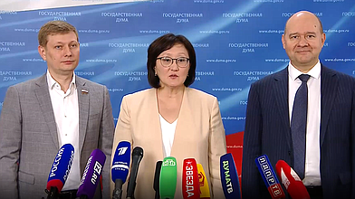 Пресс-подход представителей фракции «Новые люди»