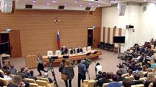 Лекция Председателя Комитета Государственной Думы по конституционному законодательству и государственному строительству В.Н.Плигина, в рамках цикла лекций, посвящённых  20-летию Конституции и Федерального Собрания Российской Федерации