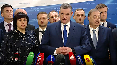Пресс-подход представителей фракции ЛДПР