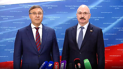 Пресс-подход Председателя Комитета по науке и высшему образованию Сергея Кабышева и Министра науки и высшего образования РФ Валерия Фалькова по итогам парламентских слушаний на тему «Развитие системы высшего образования в РФ»