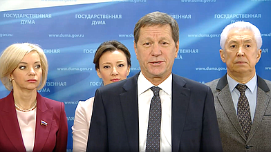 Пресс-подход представителей фракции «Единая Россия»