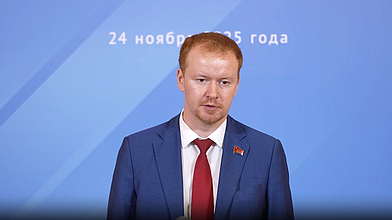 Пресс-подход члена Комитета по бюджету и налогам Дениса Парфенова в рамках межфракционной конференции "Приоритеты социально-экономического развития России"