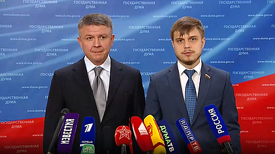 Пресс-подход представителей фракции «Новые люди»