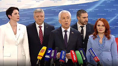 Пресс-подход представителей фракции «Единая Россия»