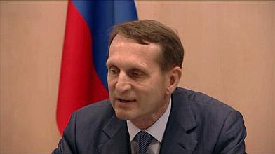 Встреча Председателя Государственной Думы С.Е.Нарышкина с депутатом Национального собрания Франции, сопредседателем Ассоциации "Франко-российский диалог" Тьерри Мариани 28 июля 2016 г.