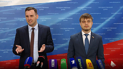 Пресс-подход представителей фракции «Новые люди»