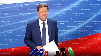 Пресс-подход Первого заместителя Председателя Государственной Думы Александра Жукова