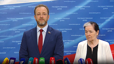 Пресс-подход представителей фракции "Справедливая Россия - За правду"