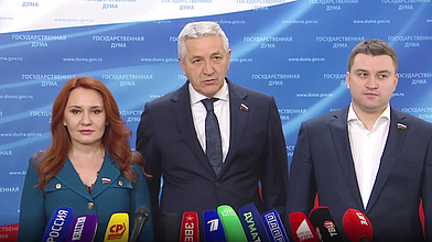 Пресс-подход представителей фракции «Единая Россия»