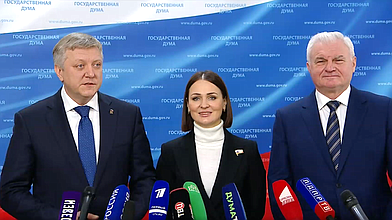 Пресс-подход представителей фракции «Единая Россия»