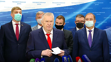 Пресс-подход представителей фракции ЛДПР