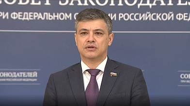 Пресс-подход Председателя Комитета ГД по охране здоровья Дмитрия Морозова по итогам заседания Совета законодателей