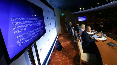 Круглый стол «Экологическая законодательная повестка: эффективное взаимодействие для устойчивого развития» II Международного форума «Развитие парламентаризма» (01.07.2019)