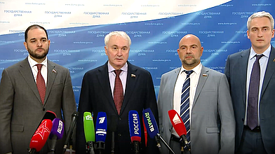 Пресс-подход представителей фракции «Единая Россия»