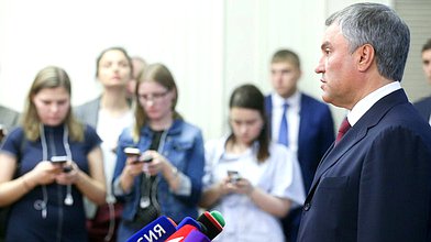 Вячеслав Володин о рассмотрении кандидатуры на пост главы Счетной палаты
