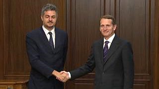 Встреча Председателя Государственной Думы С.Е.Нарышкина с заместителем Председателя Палаты депутатов Парламента Италии, заместителем сопредседателя Большой российско-итальянской межпарламентской комиссии  Симоне Балделли