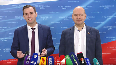 Пресс-подход представителей фракции «Новые люди»