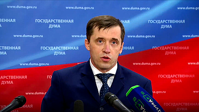 Пресс-подход депутата фракции «Единая Россия» Михаила Терентьева