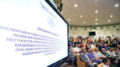 Заседание президиума экспертного совета по вопросам законодательного обеспечения развития Крайнего Севера и Дальнего Востока