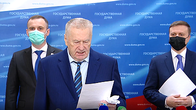 Пресс-подход представителей фракции ЛДПР