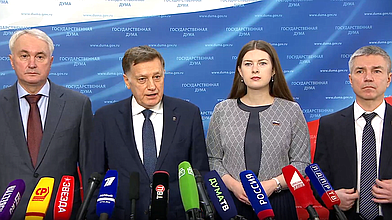 Пресс-подход представителей фракции «Единая Россия»