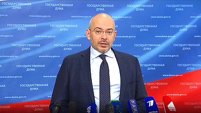 Пресс-подход депутата фракции «Единая Россия» Николая Николаева