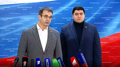 Пресс-подход представителей фракции «Новые люди»