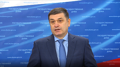 Пресс-подход Первого заместителя руководителя фракции «Единая Россия» Адальби Шхагошева