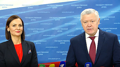 Пресс-подход представителей фракции «Единая Россия»