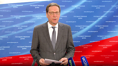 Пресс-подход Первого заместителя Председателя ГД Александра Жукова по итогам заседания Совета Государственной Думы