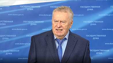 Пресс-подход руководителя фракции ЛДПР Владимира Жириновского