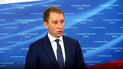 Пресс-подход кандидата на должность Министра природных ресурсов и экологии Александра Козлова