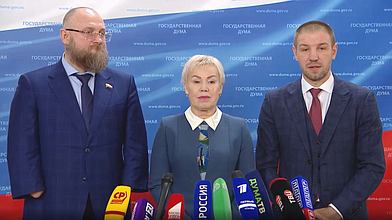 Пресс-подход представителей фракции «Единая Россия»