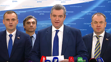 Пресс-подход представителей фракции ЛДПР